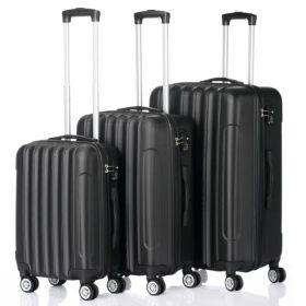 3-in-1 Multifunctional Large Capacity Traveling Storage Suitcase Black (Option: as picture)